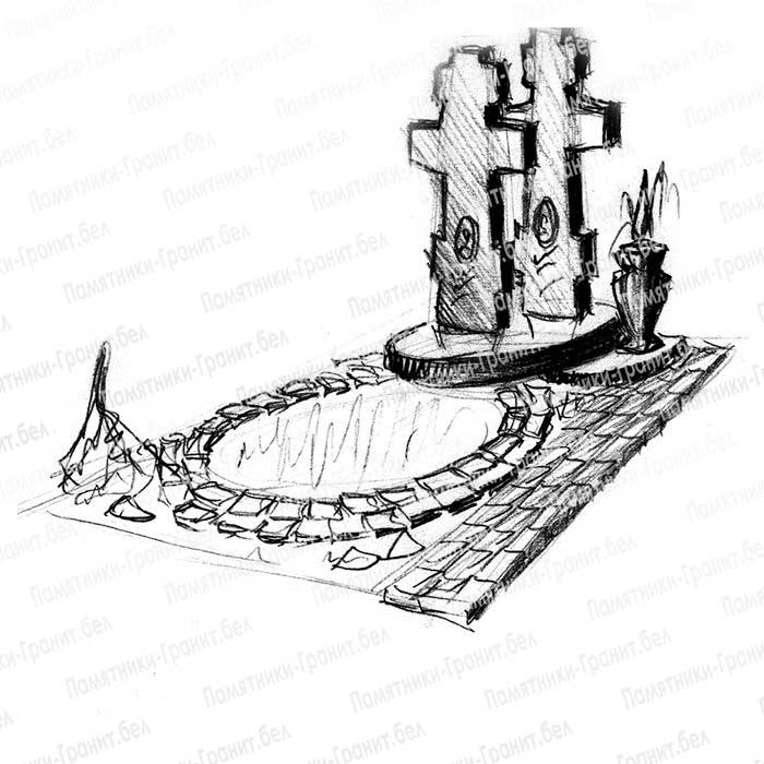 Гранитный памятник фото Гродно